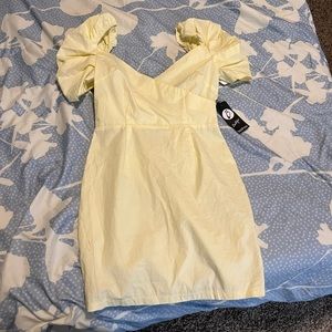 NWT Yellow Boohoo Dress